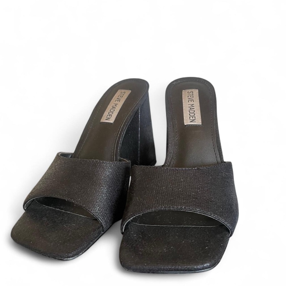 Steve Madden Elegant Black Mules